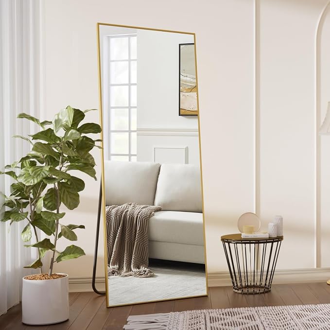 Koonmi 64"x21" Floor Mirror Full Length, Bedroom Floor Body Mirror - Image 6