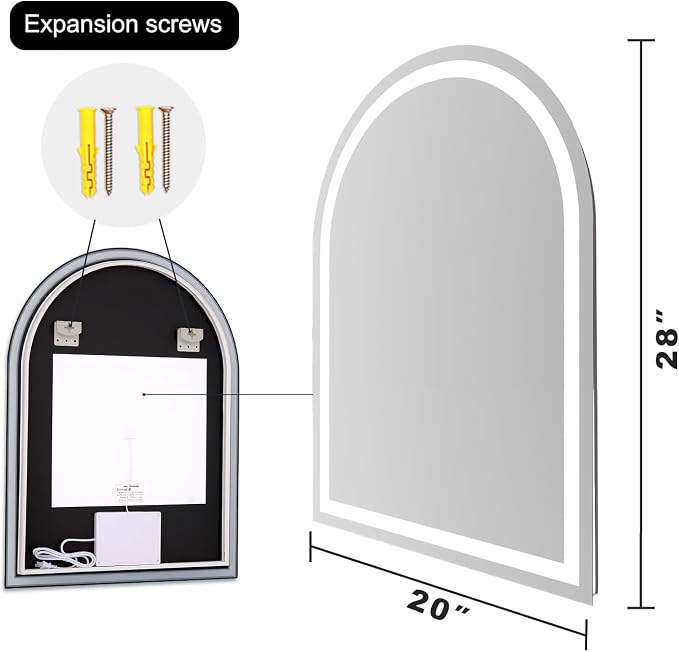 Arched LED Bathroom Mirrors - Image 8