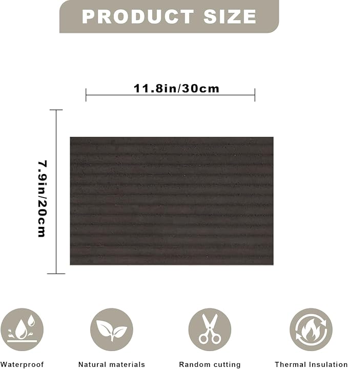 3D Wall Panels - 1PCS 7.9"x11.8" Faux Stone Wall Covering - MCM Modified Clay - Image 2