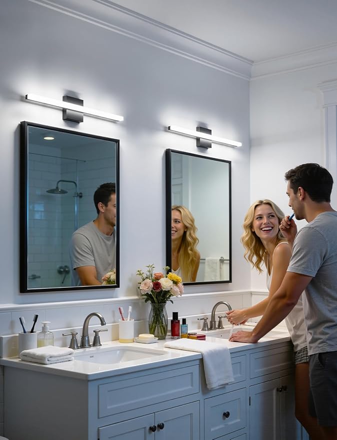 Combuh LED Bathroom Light Fixtures Over Mirror 24 Inch 14W, Modern IP44 Wall - Image 7