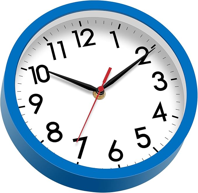 AKCISOT Wall Clock 8 Inch Silent Non-Ticking Modern Clocks Battery Operated - Image 9