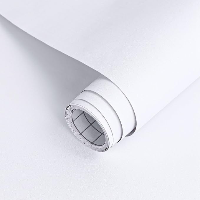 Arthome 17"x240" White Contact Paper, Peel and Stick Matte Wallpaper, Self by ArthomeWALLDECOR