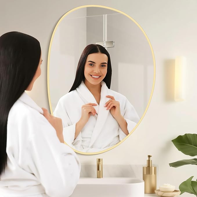 WallBeyond Irregular Wall Mirror, Asymmetrical Mirror Wall Mounted - Image 5