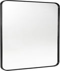 Black Metal Framed Bathroom Mirror by Minuover