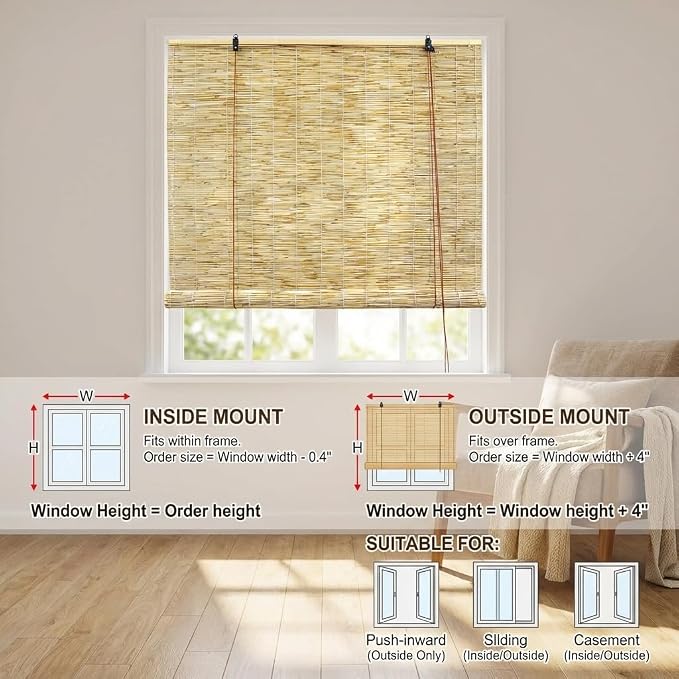 Bamboo Blinds for Interior Windows, Custom Bamboo Shades for Indoor Windows - Image 6