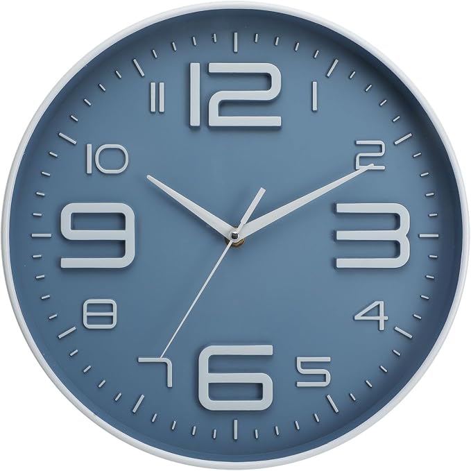 12 inch Silent and Non tick Battery Powered Quartz Round Wall Clock, Suitable by Unknown
