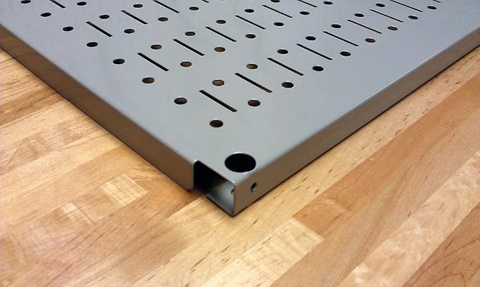 Wall Control Pegboard 16in x 32in Horizontal Red Metal Pegboard Tool Board Panel - Image 5