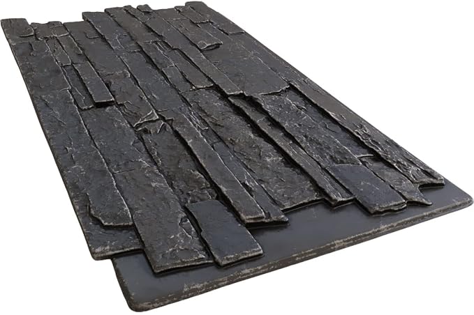 EverStone Acadia Ledge Faux Stone Panel, Dark River Color - Image 6