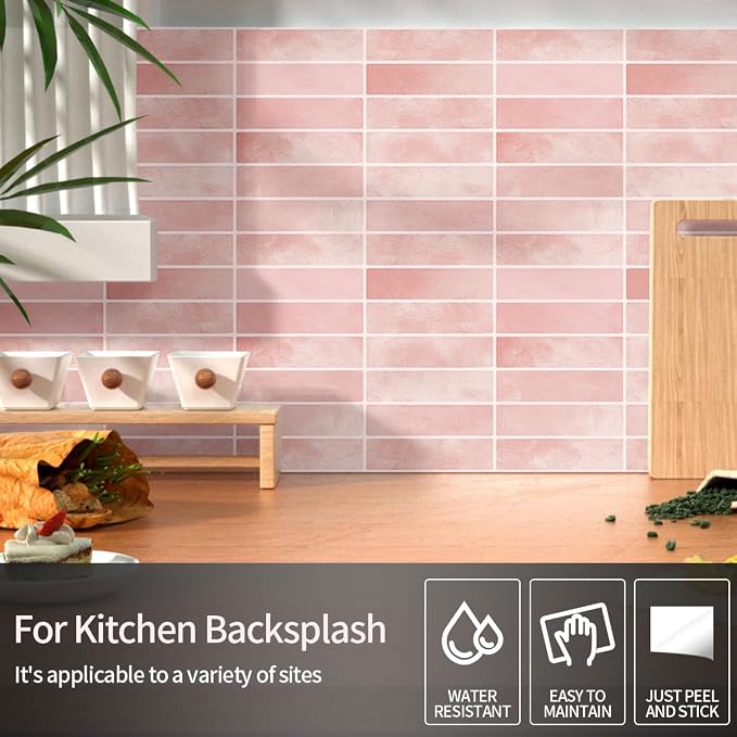 Peel and Stick Backsplash 3D Wall Tiles, Self-Adhesive, Oil Proof, Waterproof - Image 7