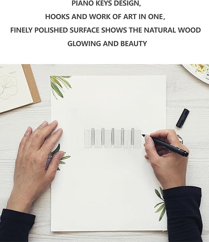 Wood Coat Rack Wall Mount - Image 8