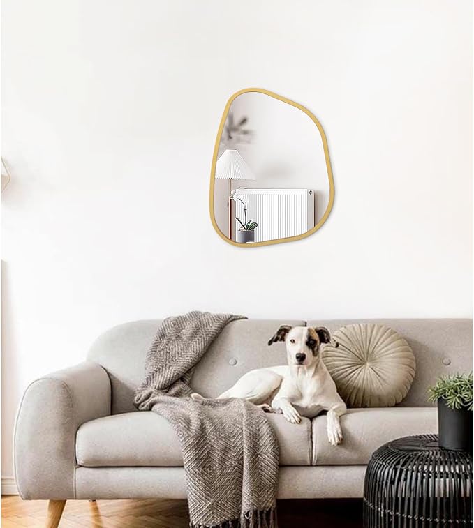 Irregular Asymmetrical Mirror Wall Mounted, Unique Vanity Mirror, Shaped - Image 3