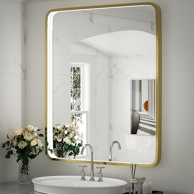 30x36 Inch LED Bathroom Mirror by FTOTI