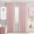 MIULEE Baby Pink Back Tab Blackout Curtains 72 Inch Length 2 Panels Set by MIULEE
