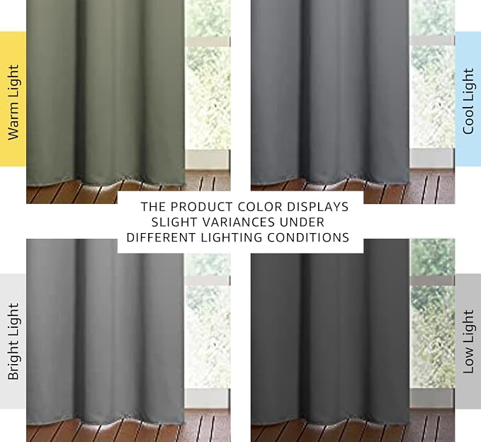 NICETOWN Thermal Insulated Grommet Blackout Curtains - Image 3