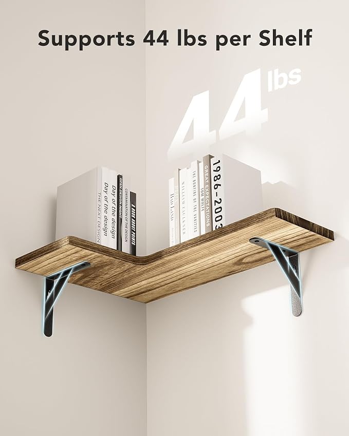 AMADA HOMEFURNISHING Corner Floating Shelves, Shelves - Image 5