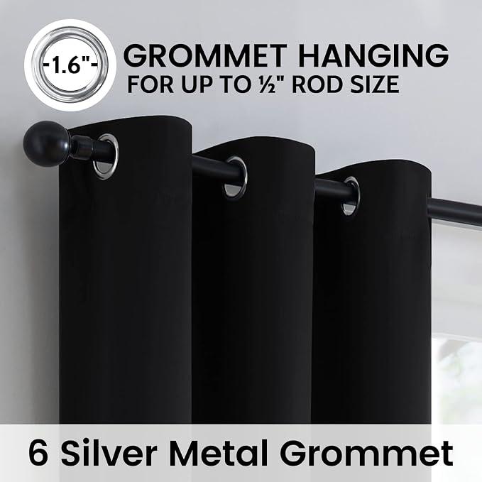 SimpleHome 100% Blackout Curtains - Image 5