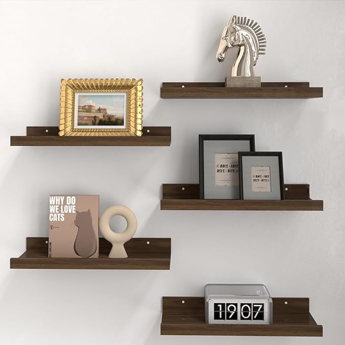 RICHER HOUSE 5 Set Floating Shelves by RicherHouse