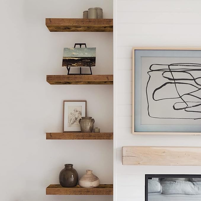 QEEIG Floating Shelves for Wall Bathroom Shelf Bedroom Kitchen Living Room - Image 5