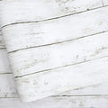 Abyssaly White Gray Wood Contact Paper 35.4 in X 118 in Self-Adhesive Removable by Abyssaly