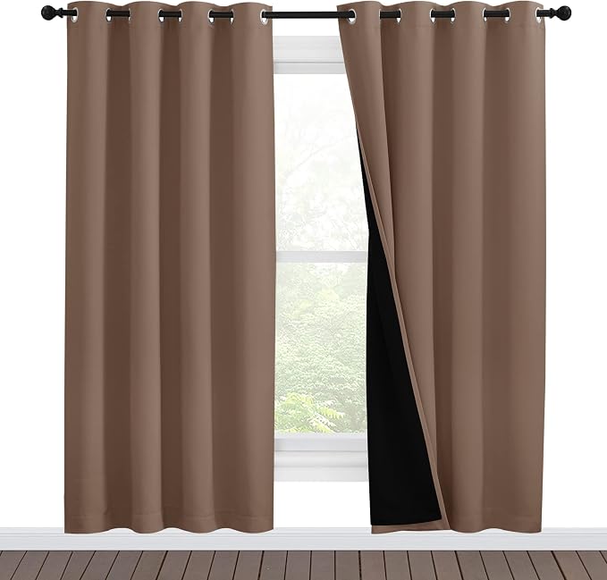 NICETOWN Living Room Completely Shaded Draperies, Privacy Protection & Noise by NICETOWN