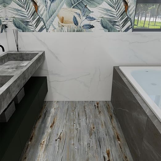 Wood Grain Peel and Stick Floor Tiles – 11.8” Width, Full Roll Length of 118" – - Image 6