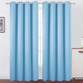 LEMOMO Blackout Curtains 52 x 120 Inch Long Sky Blue Curtains Set of 2 Panels by Lemomo