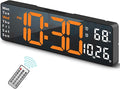 Abovsare Digital Wall Clock for Living Room Decor, Desk Alarm Clock for Bedroom by Abovsare