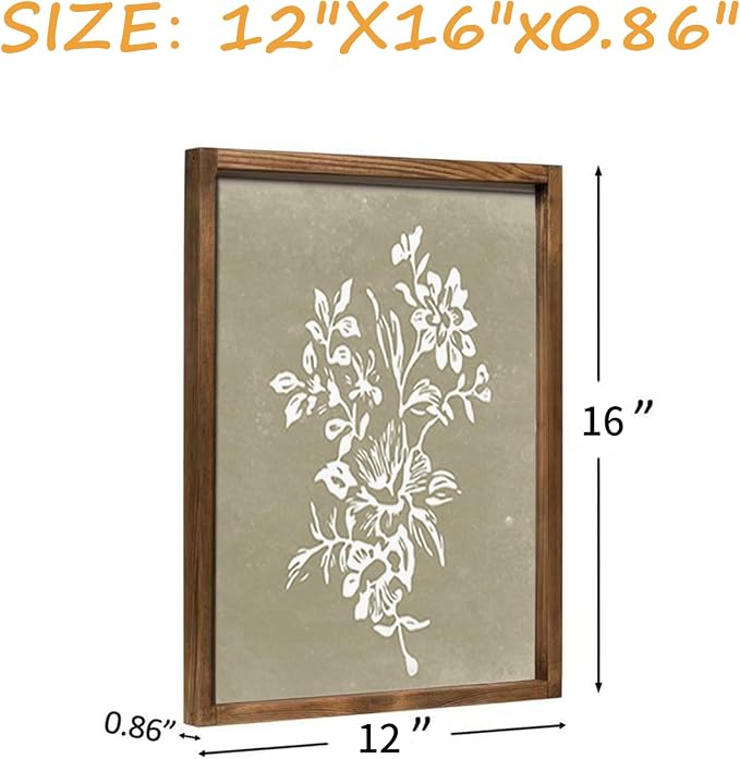 Liswit Framed Boho Wall Art Set of 4 - Image 6