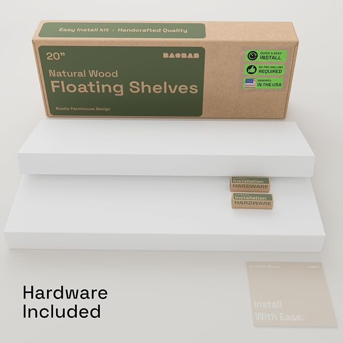 BAOBAB WORKSHOP Wood Floating Shelves - Image 6
