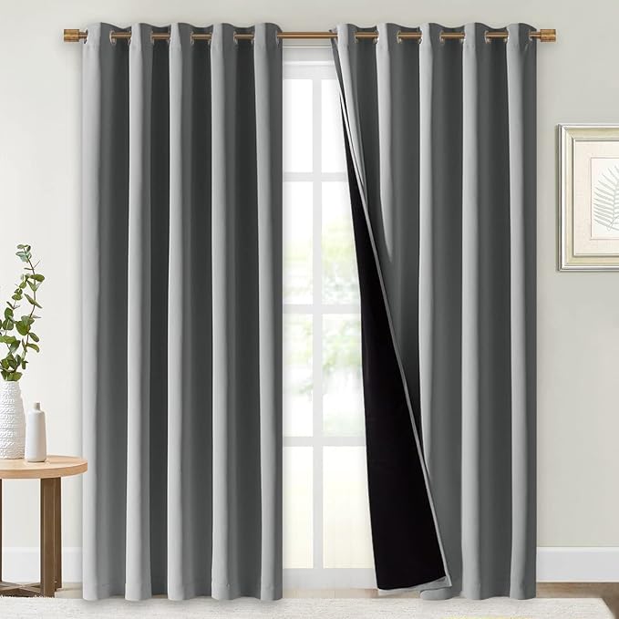 NICETOWN Full Shade Curtain Panels, Pair of Energy Smart & Noise Blocking Out by NICETOWN
