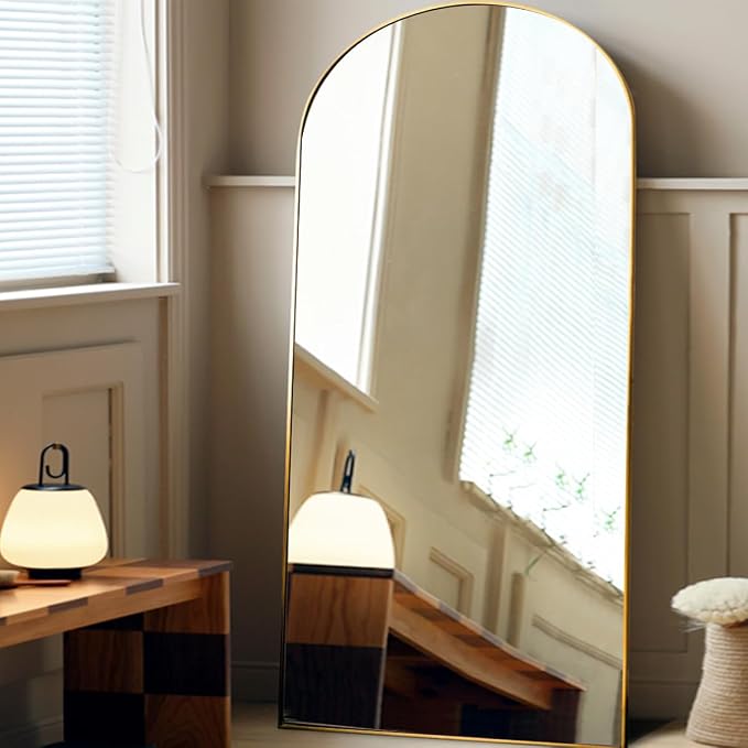 Floor Mirror, Oversized Full Length Arched Mirror, Large Standing or Wall - Image 3