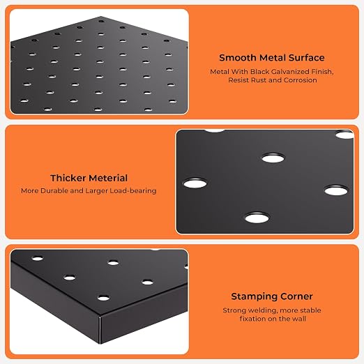 INCLY 4 Pack Peg Board, Peg Board Panels - Image 6