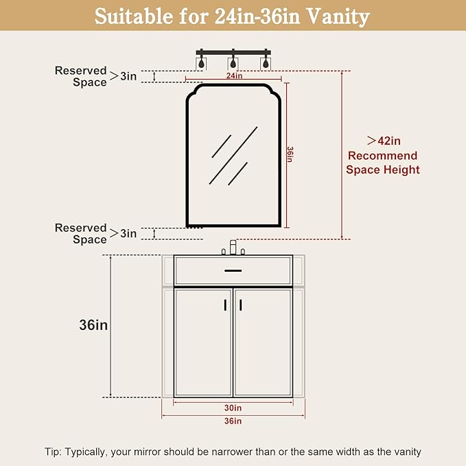 WallBeyond 24" x 36" Natural Wood Mirror - Image 5
