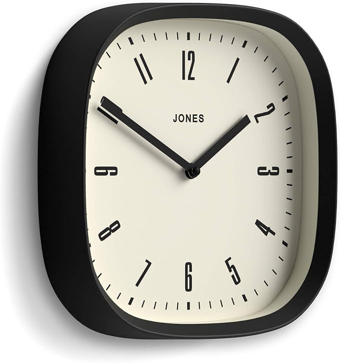 JONES CLOCKS® Marvel wall Clock | Modern Retro Rounded Square Clock | 10 inch | - Image 2