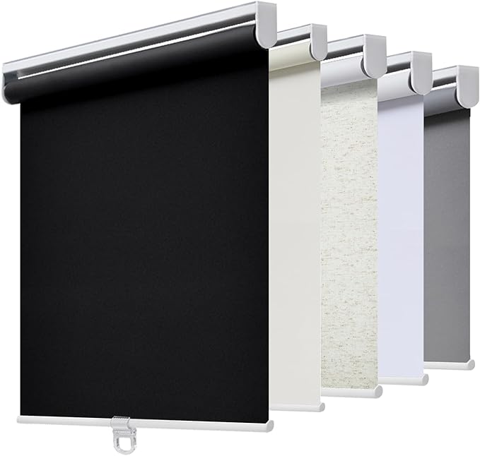 AOSKY Cordless Roller Shades Blackout Blinds by AOSKY