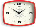JONES CLOCKS® Movie Wall Clock | Rectangular Retro Clock | 25cm | Red | Cool by JONESCLOCKS