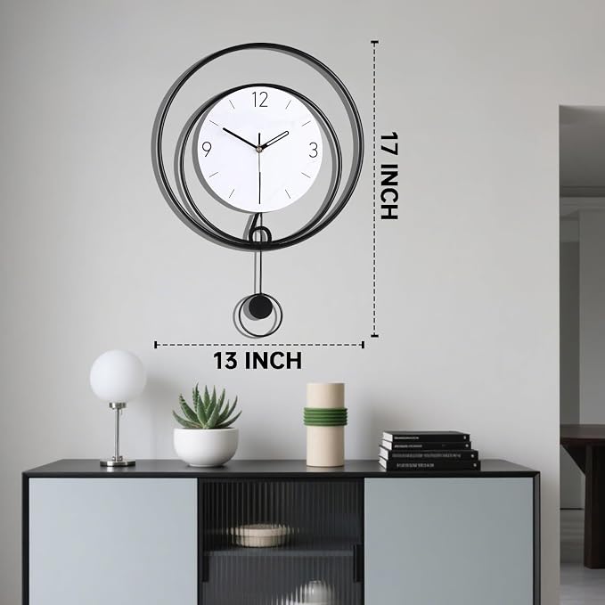 Dankeit Decorative Wall Clock, Silent Non-Ticking Quality Quartz Movement - Image 4