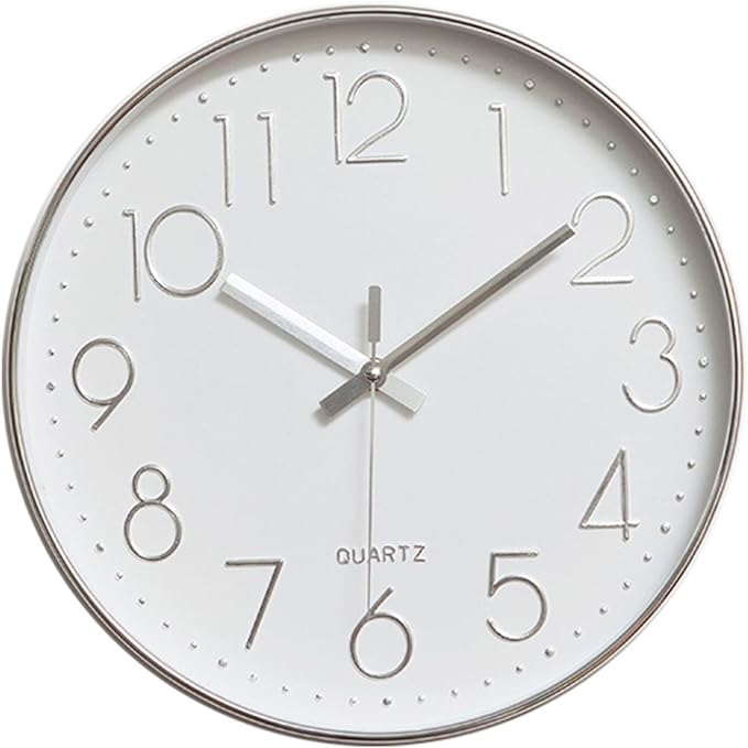 jomparis Modern 12" Battery Operated Non-Ticking Silent Sweep Movement Wall by JOMPARIS