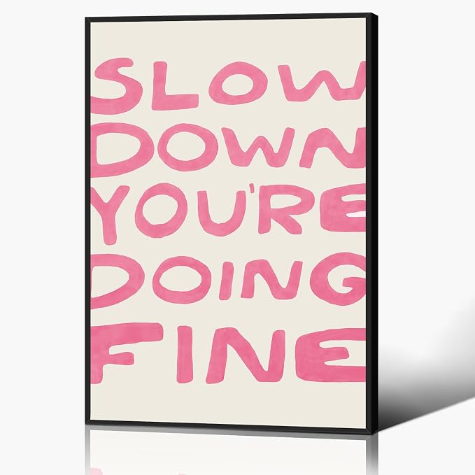 Daily Reminder Positive Canvas Wall Art, Positive Affirmations Wall Decor by Yaasilinage