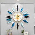 Large Metal Decorative Wall Clocks Silent Non-Ticking, 3D Modern Art Clock Home by FMTADDecorativeWallClocks