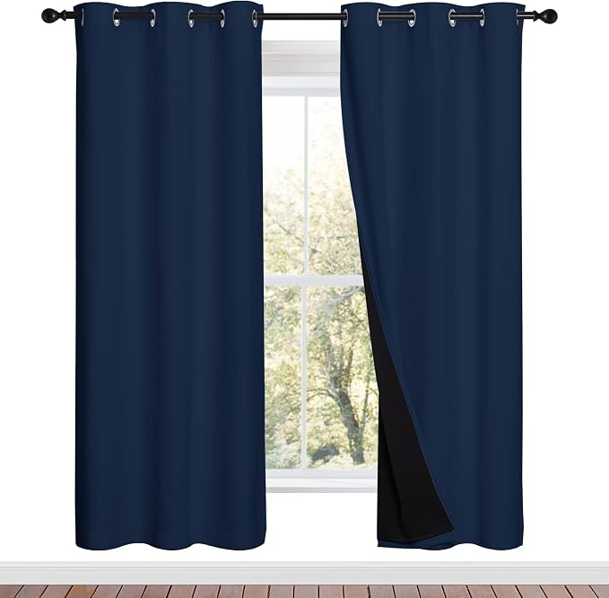 NICETOWN Full Shade Curtain Panels, Pair of Energy Smart & Noise Blocking Out by NICETOWN
