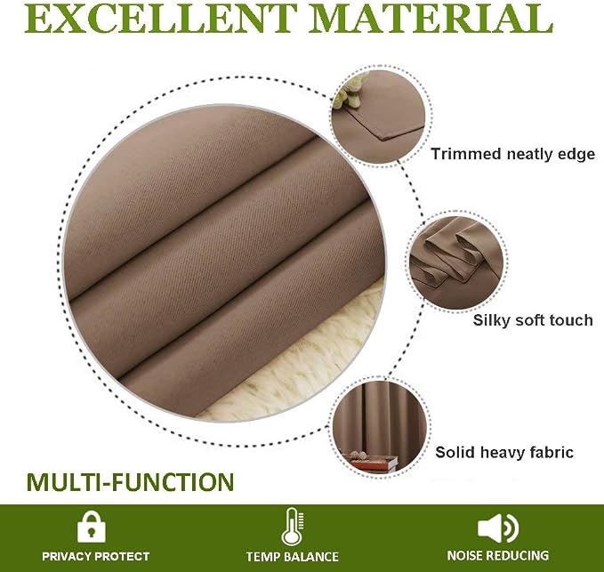 NICETOWN Sound Reducing Ceiling Curtains, Room Divider Curtain Screen Partition - Image 4