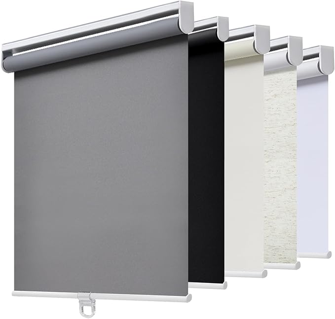 AOSKY Cordless Roller Shades Blackout Blinds by AOSKY