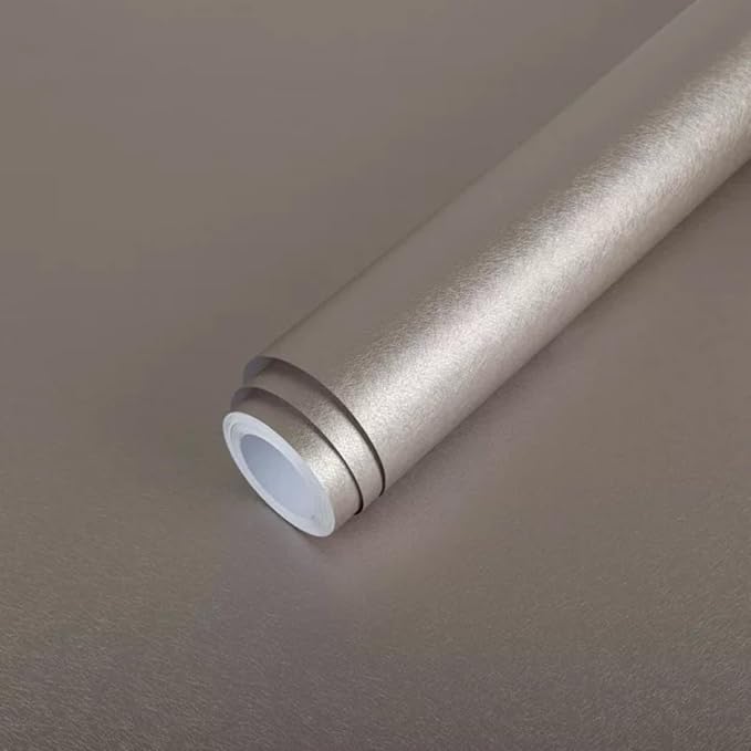 Abyssaly Taupe Peel and Stick Self Adhesive Wallpaper by Abyssaly