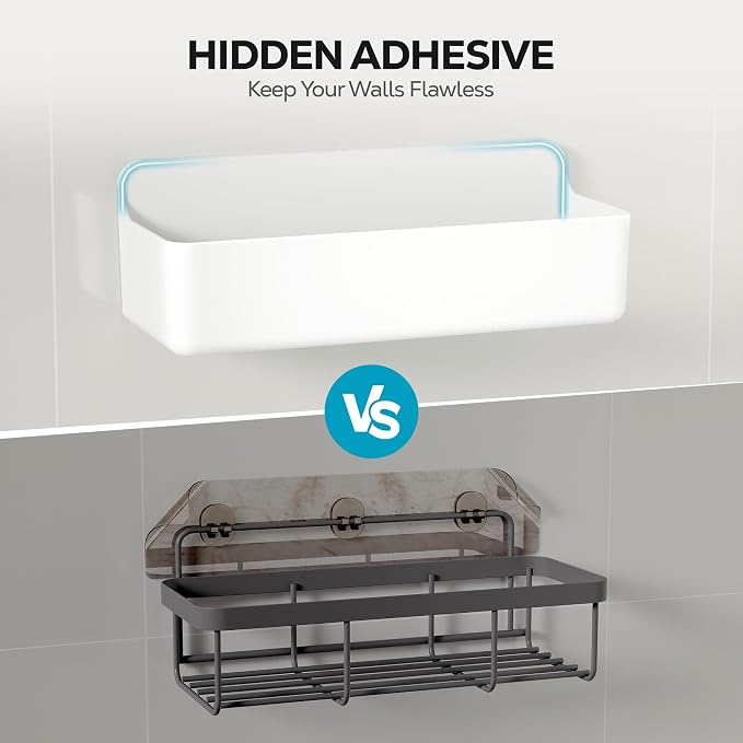 Nieifi Adhesive Wall Shelf, Shower Shelves 5 Pack - Image 7