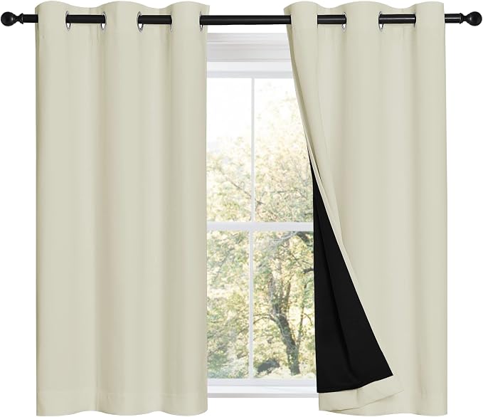 NICETOWN Cold Reducing Curtains, Bedroom Full Blackout Panels, Super Thick by NICETOWN