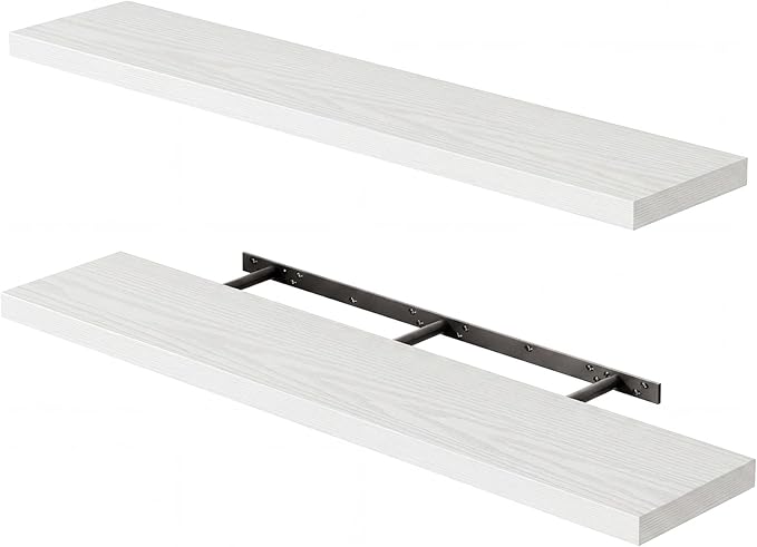 Fixwal Floating Shelves for Wall, Bathroom and Kitchen, for Storage, Room Decor by Fixwal