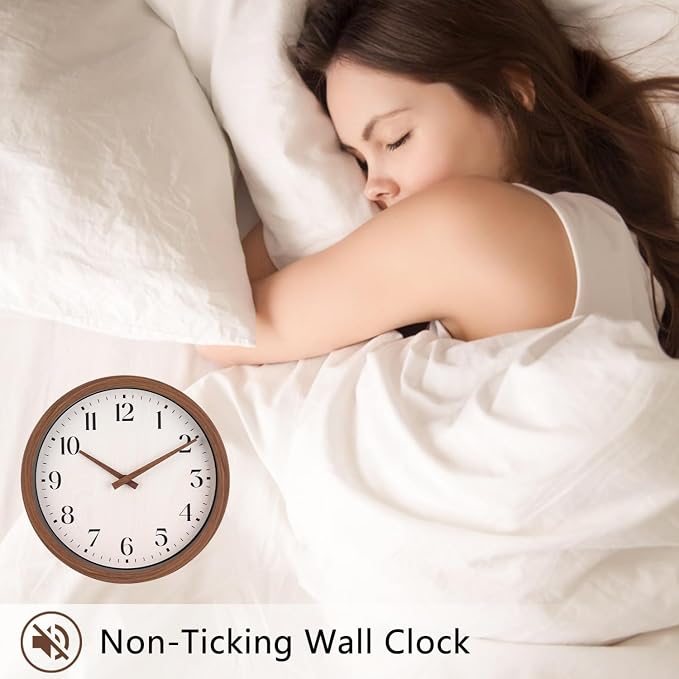 Topkey 12 Inch Silent Wall Clock - Image 5