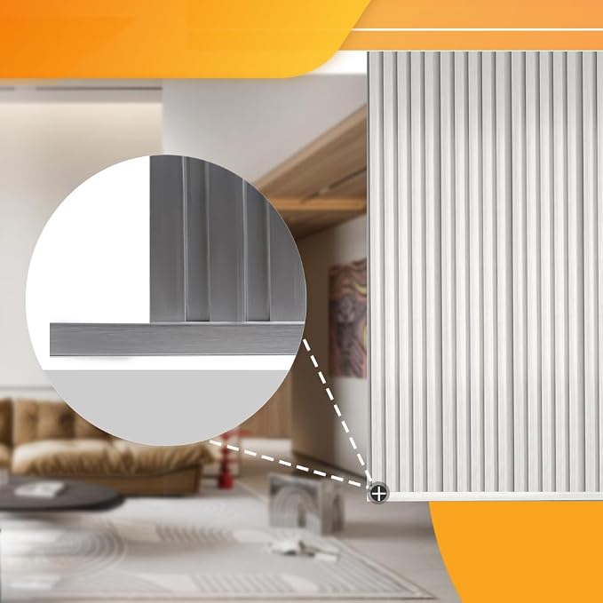 OUZUGIE 8-Pack 57 Inches, WPC Slat Wall Panel Trim, Corner Guard - Image 5