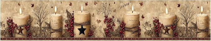 Rustic Farmhouse Wallpaper Border Peel and Stick 196x4 Inch Removable Wall - Image 2